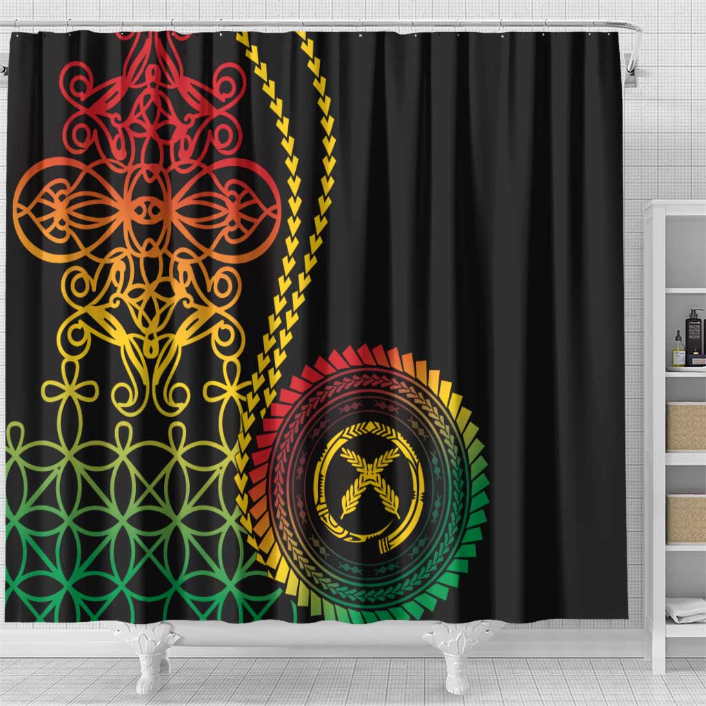 Proudly Ni-Van Sandroing Inspired Classic Style Shower Curtain LT7 - Polynesian Pride