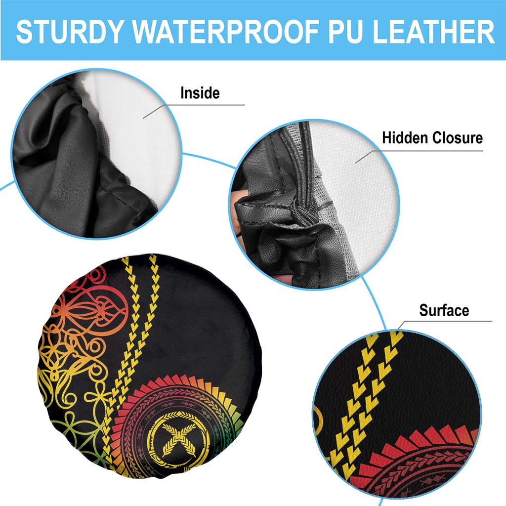 Proudly Ni-Van Sandroing Inspired Classic Style Spare Tire Cover LT7 - Polynesian Pride