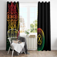 Proudly Ni-Van Sandroing Inspired Classic Style Window Curtain LT7 - Polynesian Pride