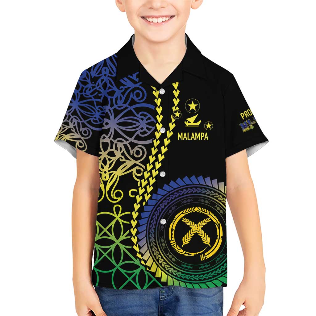 Proudly Ni-Van Sandroing Inspired Kid Hawaiian Shirt Malampa Classic Style LT7 Kid Colorful - Polynesian Pride