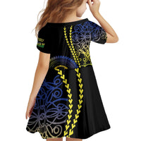 Proudly Ni-Van Sandroing Inspired Kid Short Sleeve Dress Malampa Classic Style LT7 - Polynesian Pride