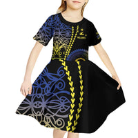 Proudly Ni-Van Sandroing Inspired Kid Short Sleeve Dress Malampa Classic Style LT7 - Polynesian Pride