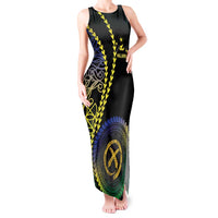 Proudly Ni-Van Sandroing Inspired Tank Maxi Dress Malampa Classic Style LT7 Women Colorful - Polynesian Pride