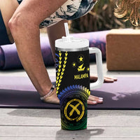 Proudly Ni-Van Sandroing Inspired Tumbler With Handle Malampa Classic Style LT7 - Polynesian Pride