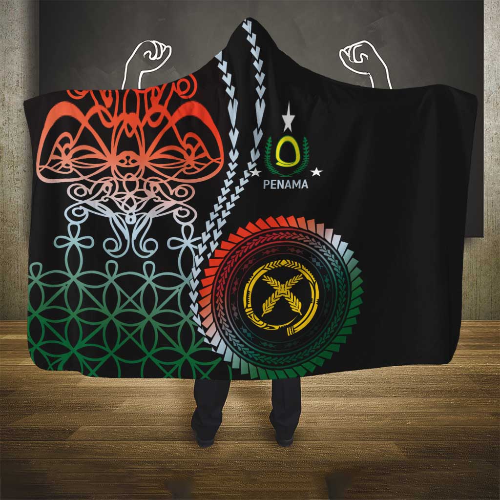 Proudly Ni-Van Sandroing Inspired Hooded Blanket Penama Classic Style LT7 - Polynesian Pride