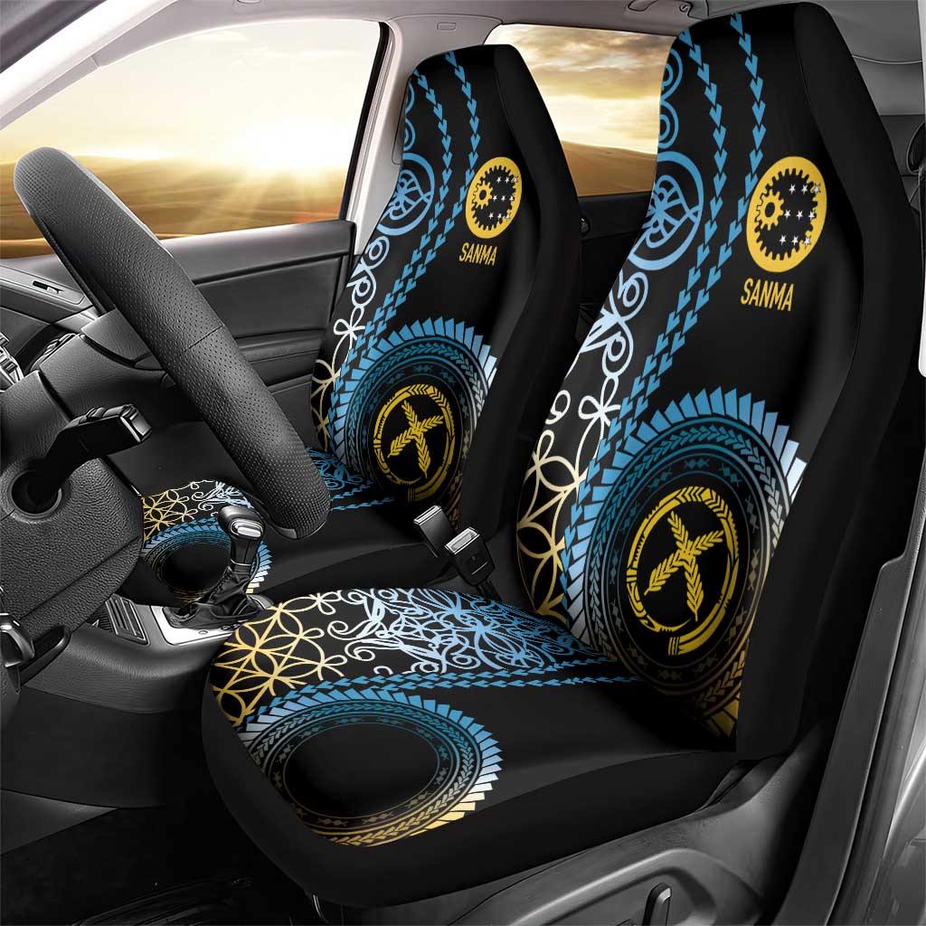 Proudly Ni-Van Sandroing Inspired Car Seat Cover Sanma Classic Style LT7 - Polynesian Pride