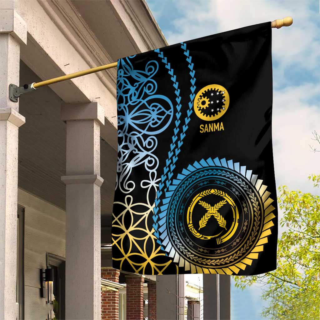 Proudly Ni-Van Sandroing Inspired Garden Flag Sanma Classic Style LT7 House Flag Colorful - Polynesian Pride