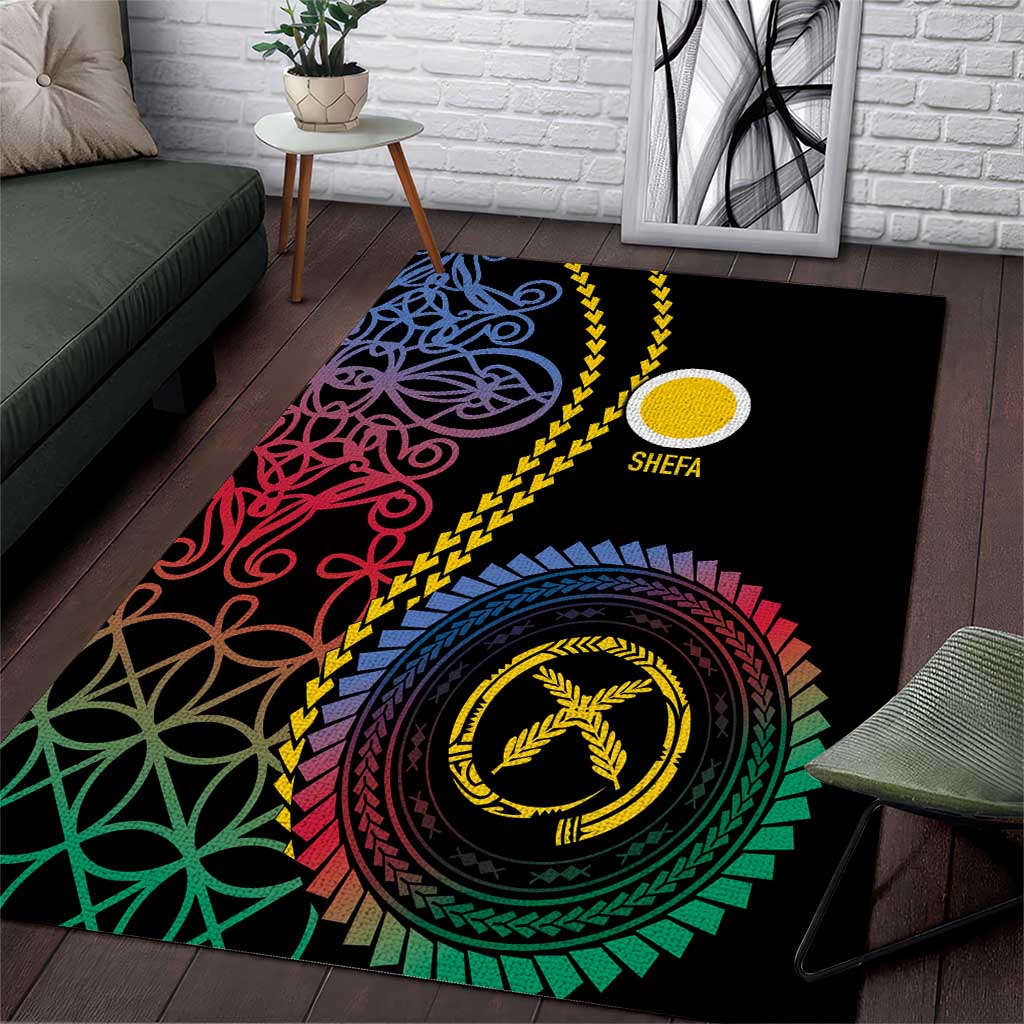 Proudly Ni-Van Sandroing Inspired Area Rug Shefa Classic Style LT7 Colorful - Polynesian Pride