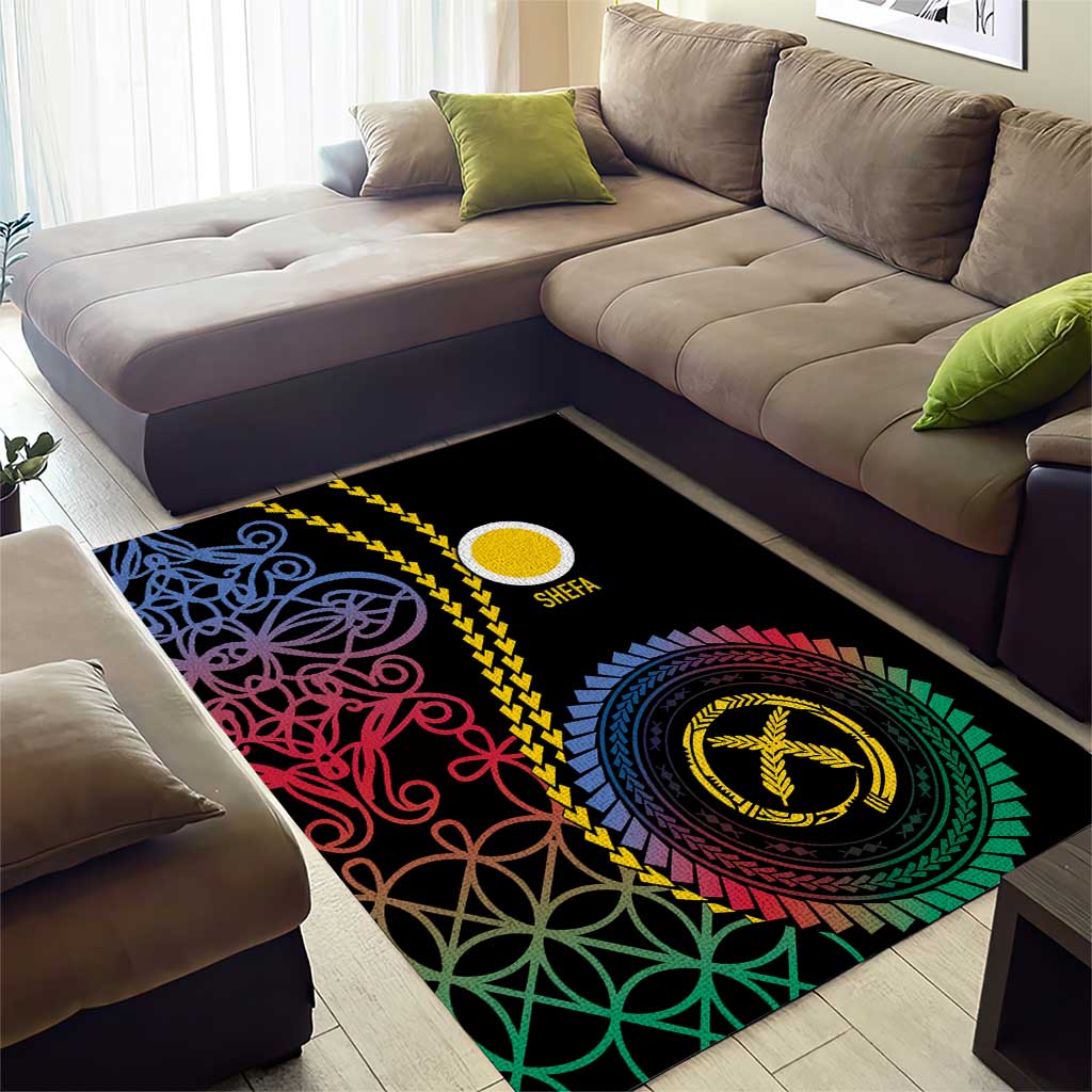 Proudly Ni-Van Sandroing Inspired Area Rug Shefa Classic Style LT7 - Polynesian Pride