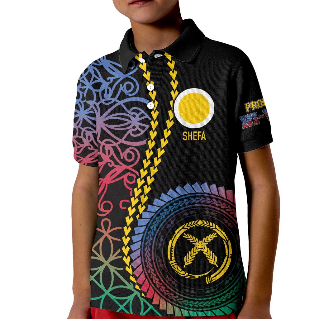 Proudly Ni-Van Sandroing Inspired Kid Polo Shirt Shefa Classic Style LT7 Kid Colorful - Polynesian Pride
