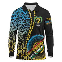 Proudly Ni-Van Sandroing Inspired Long Sleeve Polo Shirt Torba Classic Style LT7 Colorful - Polynesian Pride