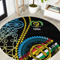 Proudly Ni-Van Sandroing Inspired Round Carpet Torba Classic Style LT7 Colorful - Polynesian Pride