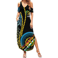 Proudly Ni-Van Sandroing Inspired Summer Maxi Dress Torba Classic Style LT7 Women Colorful - Polynesian Pride