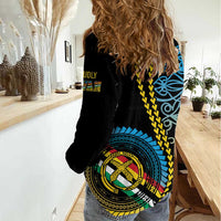 Proudly Ni-Van Sandroing Inspired Women Casual Shirt Torba Classic Style LT7 - Polynesian Pride