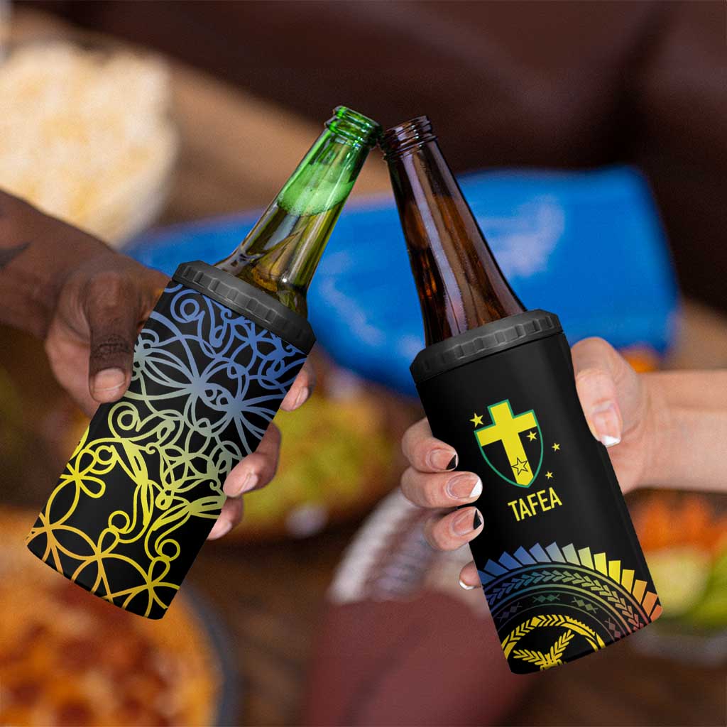 Proudly Ni-Van Sandroing Inspired 4 in 1 Can Cooler Tumbler Tafea Classic Style LT7 - Polynesian Pride