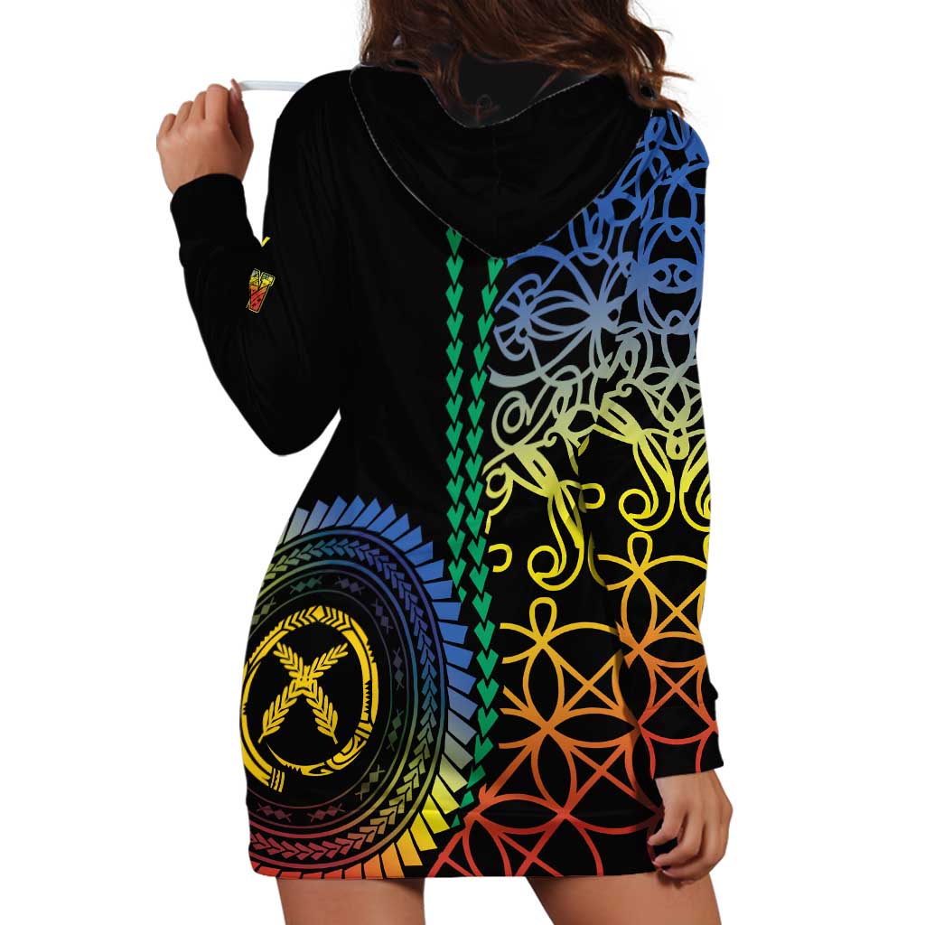 Proudly Ni-Van Sandroing Inspired Hoodie Dress Tafea Classic Style LT7 - Polynesian Pride