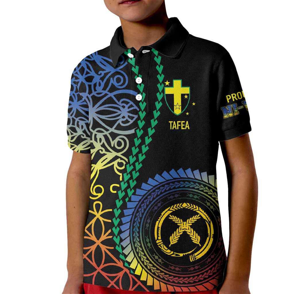 Proudly Ni-Van Sandroing Inspired Kid Polo Shirt Tafea Classic Style LT7 Kid Colorful - Polynesian Pride