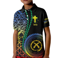 Proudly Ni-Van Sandroing Inspired Kid Polo Shirt Tafea Classic Style LT7 Kid Colorful - Polynesian Pride