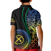 Proudly Ni-Van Sandroing Inspired Kid Polo Shirt Tafea Classic Style LT7 - Polynesian Pride