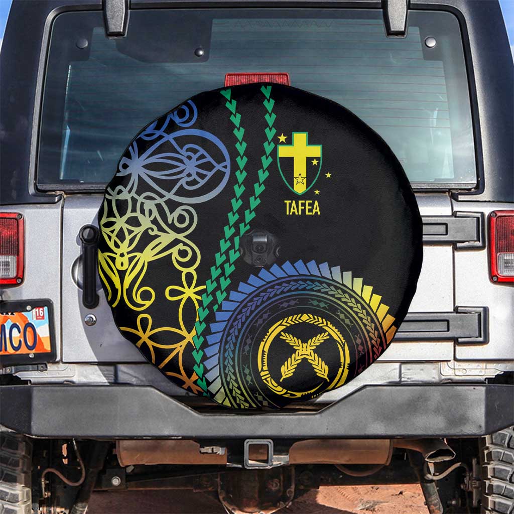 Proudly Ni-Van Sandroing Inspired Spare Tire Cover Tafea Classic Style LT7 Colorful - Polynesian Pride