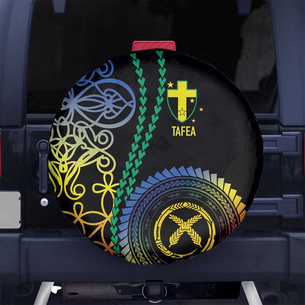 Proudly Ni-Van Sandroing Inspired Spare Tire Cover Tafea Classic Style LT7 No hole Colorful - Polynesian Pride