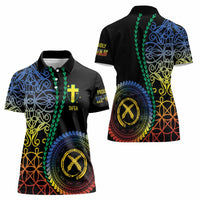 Proudly Ni-Van Sandroing Inspired Women Polo Shirt Tafea Classic Style LT7 - Polynesian Pride