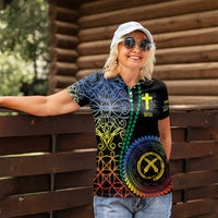 Proudly Ni-Van Sandroing Inspired Women Polo Shirt Tafea Classic Style LT7 - Polynesian Pride