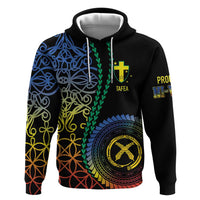 Proudly Ni-Van Sandroing Inspired Zip Hoodie Tafea Classic Style LT7 Pullover Hoodie Colorful - Polynesian Pride