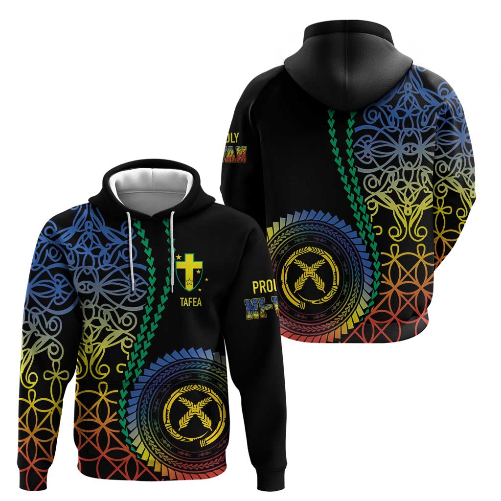 Proudly Ni-Van Sandroing Inspired Zip Hoodie Tafea Classic Style LT7 - Polynesian Pride