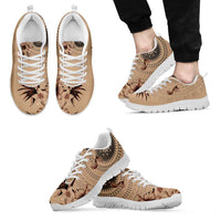 Bula Fiji Personalised Sneakers Shark Tail Beige Masi Tapa LT7 - Polynesian Pride