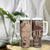 Bula Fiji Personalised Tumbler With Handle Shark Tail Beige Masi Tapa