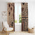 Bula Fiji Window Curtain Shark Tail Beige Masi Tapa