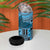 Bula Fiji Personalised 4 in 1 Can Cooler Tumbler Shark Tail Turquoise Masi Tapa