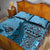 Bula Fiji Quilt Bed Set Shark Tail Turquoise Masi Tapa