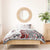 Bula Fiji Bedding Set Shark Tail White Masi Tapa