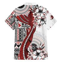 Bula Fiji Hawaiian Shirt Shark Tail White Masi Tapa LT7 - Polynesian Pride
