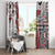 Bula Fiji Window Curtain Shark Tail White Masi Tapa