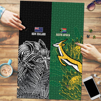 New Zealand - South Africa Greatest Rivals Rugby Puzzle Kiwi Vs Bokke LT7 Multicolor - Polynesian Pride