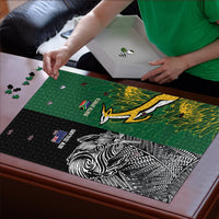 New Zealand - South Africa Greatest Rivals Rugby Puzzle Kiwi Vs Bokke LT7 - Polynesian Pride