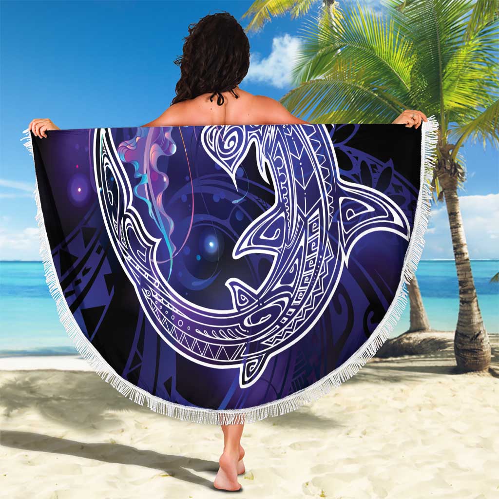 Polynesian Aumakua Beach Blanket Jellyfish with Shark LT7 - Polynesian Pride