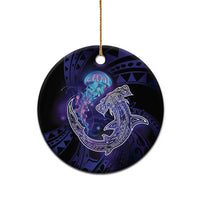 Polynesian Aumakua Ceramic Ornament Jellyfish with Shark LT7 - Polynesian Pride