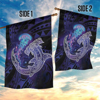 Polynesian Aumakua Garden Flag Jellyfish with Shark LT7 - Polynesian Pride