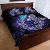 Polynesian Aumakua Quilt Bed Set Jellyfish with Shark LT7 - Polynesian Pride