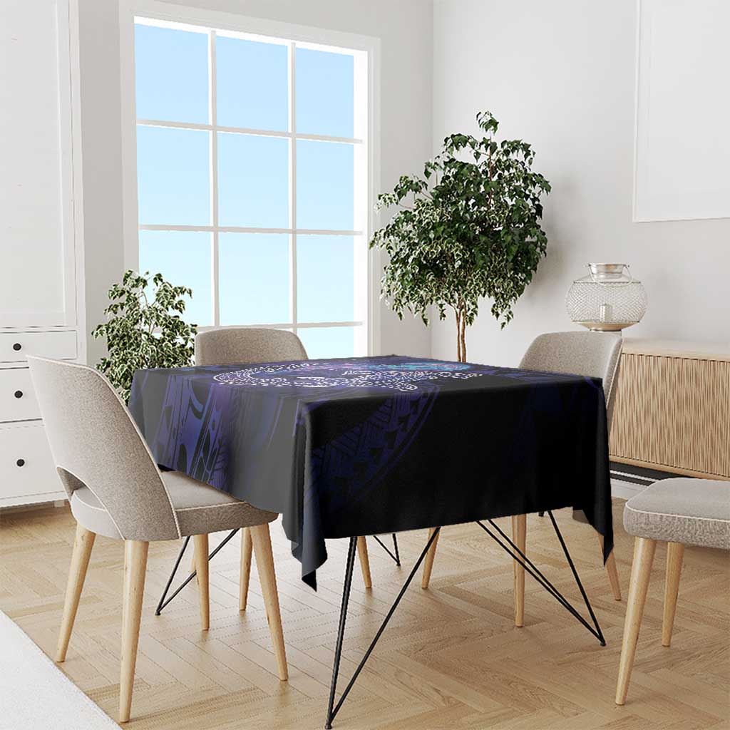 Polynesian Aumakua Tablecloth Jellyfish with Shark LT7 - Polynesian Pride