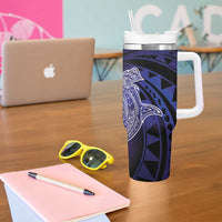 Polynesian Aumakua Tumbler With Handle Jellyfish with Shark LT7 - Polynesian Pride