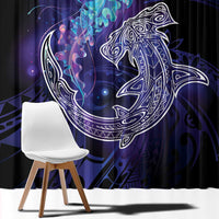 Polynesian Aumakua Window Curtain Jellyfish with Shark LT7 - Polynesian Pride
