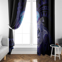 Polynesian Aumakua Window Curtain Jellyfish with Shark LT7 - Polynesian Pride