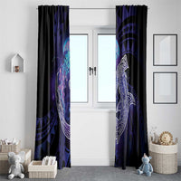 Polynesian Aumakua Window Curtain Jellyfish with Shark LT7 - Polynesian Pride