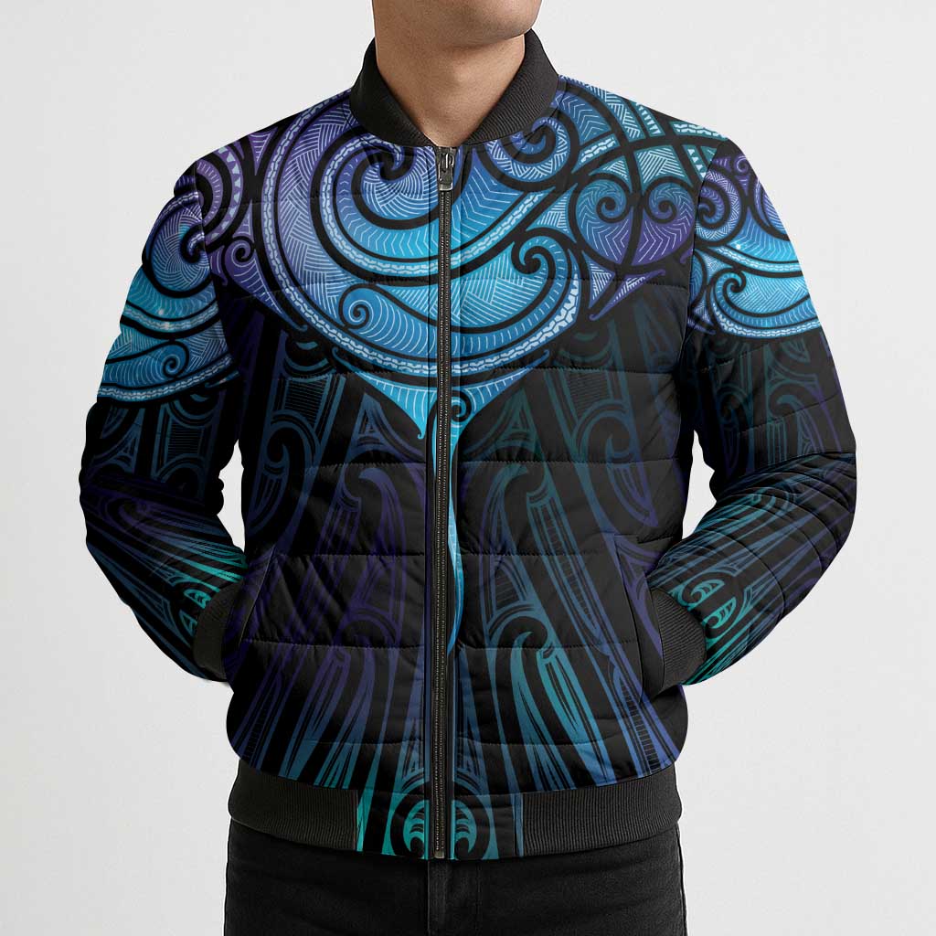 Aotearoa Maori Te Whai Rahi Bomber Puffer Jacket Tala - Nowhere You Could Go That I Won't Be With You LT7 - Polynesian Pride
