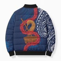 Talofa Samoa Tanoa Fue Mix Ulafala Bomber Puffer Jacket LT7 - Polynesian Pride